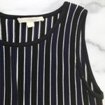 Jonathan Simkhai women’s navy vertical stripe knit rib crop top size small S Photo 6