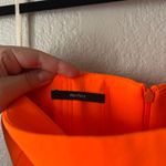 Alex Perry Neon Orange Strapless Mini Cocktail Dress Size 4 Photo 7