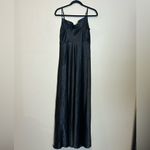 Birdy Grey  Mai Black Satin Maxi Dress Size Medium Photo 6
