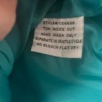 Cowgirl Up Teal Quilted Puffer Vest with rhinestones front pockets Blue Size M Photo 6