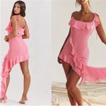 House Of CB 'Marcia' French Pink Ruffle Mini Dress NWOT size L longer Photo 2