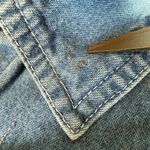 Vintage Bobbie Brooks Ugly Christmas Denim Shirt 14W/16W Embroidered Bells Top Blue Photo 4