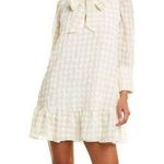 Walter Baker  Anthropologie Alia Gingham Ruffle Tie Mini Shift Dress Size Medium Photo 0