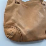 Coach  Tan Leather Shoulder Bag‎ Front Buckle Pocket Dual Handles Classic Style Photo 8