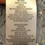 Alex Evenings Women's 16 Petite Hydrangea Sequin Lace Cascade Detail Slit Dress Photo 12