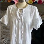 Lucky Brand  White Tiered Resort Mini Dress Photo 5