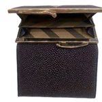 NWOT River Genuine Stingray Skin Wallet Blue Photo 5