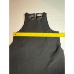 Helmut Lang  Black Textured Overlay Sleeveless Zipper Back Top Size S Photo 2