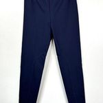 Stella McCartney Pants Womens 40/ US Small Navy Blue Zip Ankle Stretch Pull On Photo 0