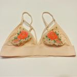 PINK - Victoria's Secret Victoria's‎ Secret Pink Floral Embroidered Lace Triangle Bralette Size Small NEW Photo 5