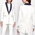 Vince Equipment Quincy Blazer in Nature White Eclipse Sz.6 NWT Photo 1