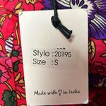 Japna  Women's Size Small Wrap Skirt Sleeve Red Floral Maxi Photo 12