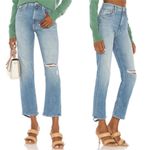 MOTHER High Waisted Rider Ankle in Kiss and Make Up Again Sz 28 Blue Photo 3