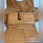 Fossil  Erin Foldover Leather Tote Crossbody Bag and matching wallet Photo 12