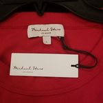 Michael Stars ππ Christina Midi Ruched Sheath Dress ~ Heart Red Large L NWT Photo 12