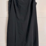 Lands' End  Black Square Neck Dress Size 6 NWT Photo 0