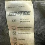 Bo+Tee Black Ribbed Sports Bra with Gold Logo size Extra Small Photo 2