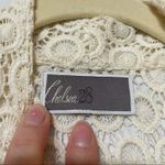 Chelsea 28 Cream Lace Full Zip Vest M Photo 4