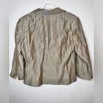 Lafayette 148  New York Wool Linen Blend Pinstripe Blazer Size 12 Photo 3