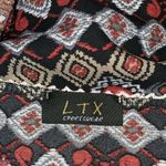 LTX Sportswear Womens Dress Tunic Top M Boho Black Red Gray Bell Sleeve Lace Size M Photo 6