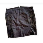 BCBGeneration Womens BCBG  Black Mixed Media Mini Skirt - Sz 12 Photo 4
