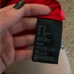 H&M Divided red cropped cold shoulder knot long sleeve shirt XS Photo 4