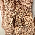 Kittenish blush leopard print long sleeve romper with pockets size XS Photo 5