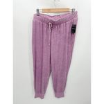 Torrid Pants Women 2 2X NWT Purple Mauve Wash Super Soft Crop Lounge Joggers Photo 8