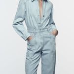 ZARA  Straight Denim Jumpsuit Photo 1