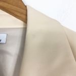 We Wore What Faux Leather Blazer Medium Cream Oversized Quiet Luxury Minimalist Photo 9