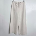 Massimo Dutti NWT Cotton Blend Wide Leg Trousers In Cream Size 8 Photo 1