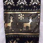 Linda Michael Black Leggings w/Gold Reindeer-NWT Photo 3