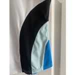 Swing Bette Court Womens Large Tennis Top Wicking Performance Golf Polo Preppy Blue Photo 1