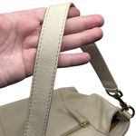 American Leather Co. “Mercer” Hobo Shoulder Bag Cream Ecru Basket Weave Purse Photo 9