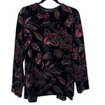 Notations  Velvet Pink Red Sparkle Glitter Black Jacket Shell Christmas Size 1X Photo 1