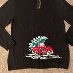 kim rogers  Black Christmas Car Sweater NWT SIZE XL Photo 1