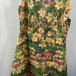 Gabby Skye  Yellow Floral V Neck A Line Tank Dress Size 10 NWT Photo 0