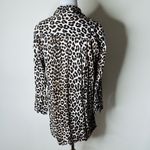 H&M Leopard Print Oversized Button Up Shirt Photo 3