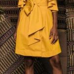 Johanna Ortiz Tulip Evolution Jacket Dress Ruffle Yellow Wrap Dandelion 2 EUC Gold Photo 0