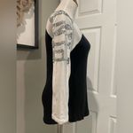 PINK - Victoria's Secret  Silver Sequin Baseball Tee Shirt Top Size Extra Small Photo 1