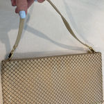 Whiting & Davis  beige mesh zip closure convertible crossbody bag Photo 11