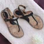 Merona Thong Sandals Braided Black Size 8.5M Photo 4