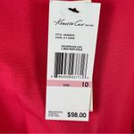 Kenneth Cole  Size 10 Guava Hot Pink Ruched Exposed Back Zip Dress Photo 4