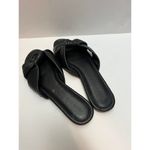 Veronica Beard Salton Knott Black Leather Slides Sz. 12 Photo 4