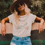 Billabong  x salty blonde Hawaii graphic relaxed white tshirt Photo 0