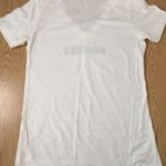 Hooters B75 Womens  lightweight v-neck T-shirt White Size Medium Photo 3