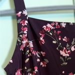 CHAPS Purple Floral Dress Sleeveless. Petite Large Photo 2
