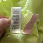 Love, Whit by Whitney Port Citron Ruffle Blouse XS Green Photo 9