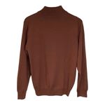 Minimalist Chocolate Brown Merino
Wool Crew Neck Sweater Italy Oversized Boxy Size undefined Photo 1