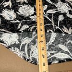 Angels Forever Young medium pullover hi low blouse black white floral tie front Photo 7